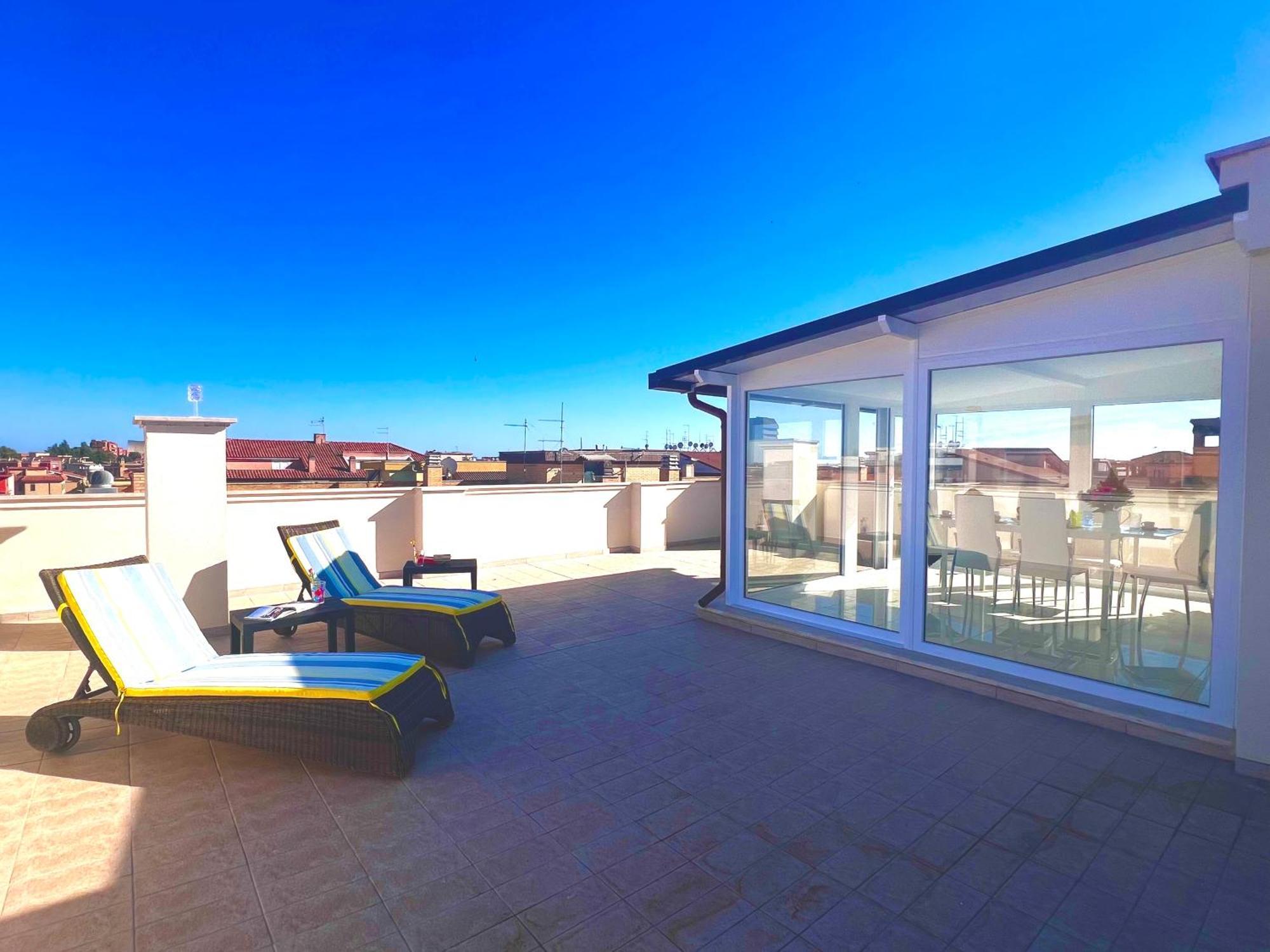 Roma Airport Sky Apartments 菲乌米奇诺 外观 照片